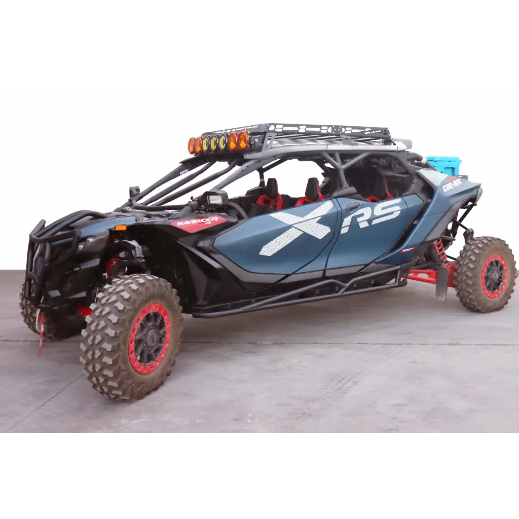 Canastilla CanAm Maverick R 4 Plazas - Techo Original Con Soportes de Riel - CANASTILLAS