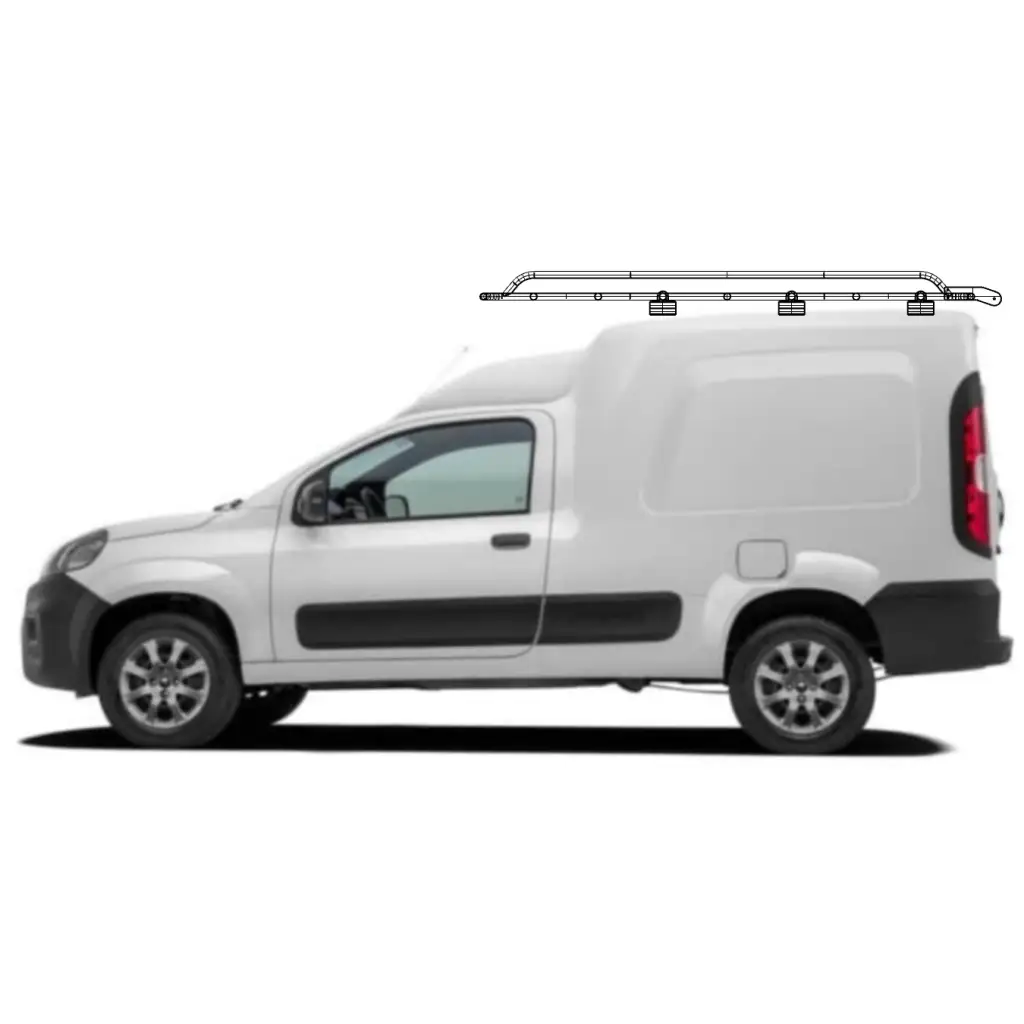 Canastilla Portaequipaje Tubular Ram Pro Master Rapid / Peugeot Partner Rapid 2017-2024 - CANASTILLAS