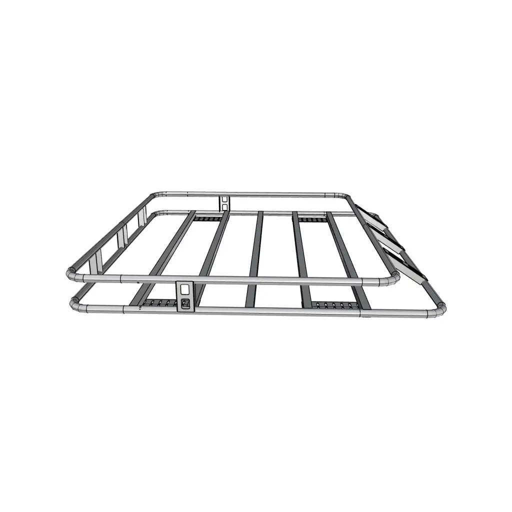 Canastilla Portaequipaje Universal Tubular 100x121x13cms  1 Seccion - Terratek Auto Accesorios