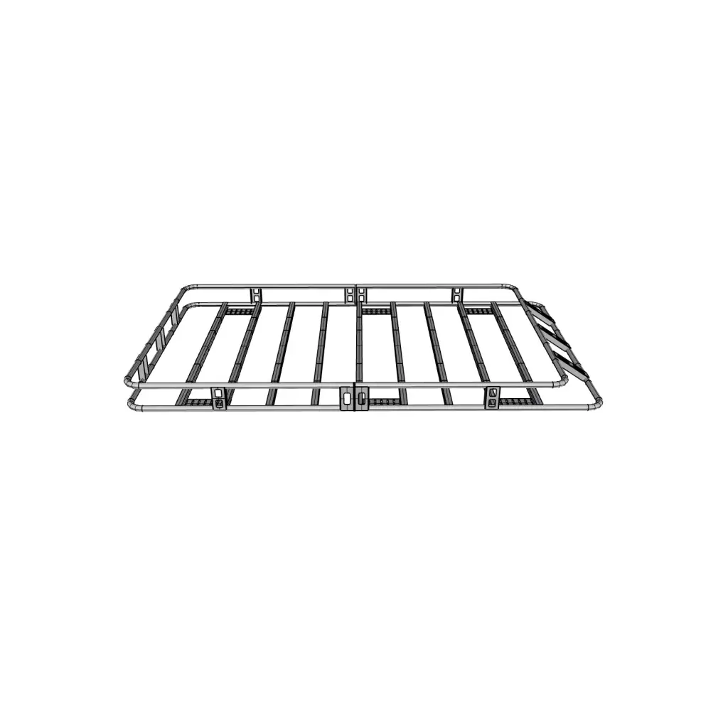 Canastilla Portaequipaje Universal Tubular 190x130x13cms  2 Secciones - Terratek Auto Accesorios