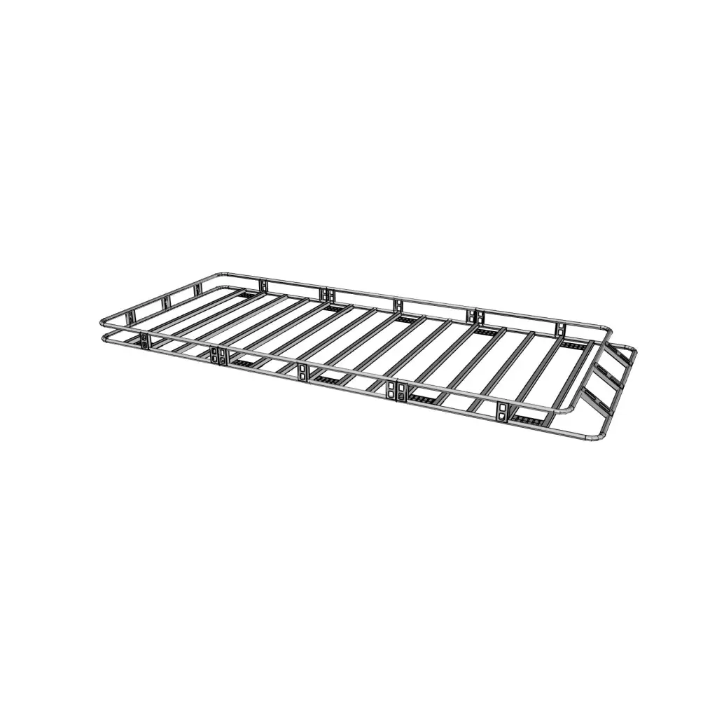 Canastilla Portaequipaje Universal Tubular 300x130x13cms   3 Secciones - Terratek Auto Accesorios