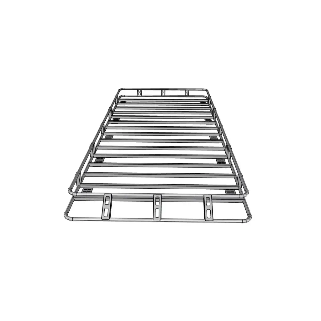 Canastilla Portaequipaje Universal Tubular 300x130x13cms   3 Secciones - Terratek Auto Accesorios