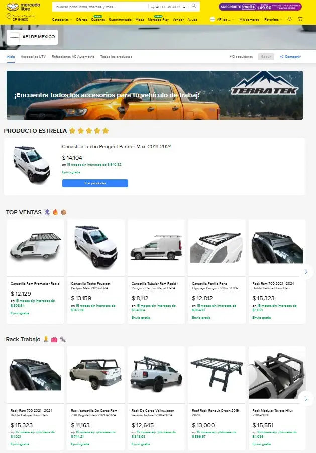 Terratek / Mercadolibre