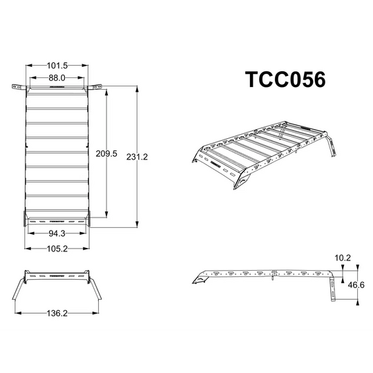 Canastilla Portaequipaje RAM 700 Doble Cabina 2020-2024 - CANASTILLAS