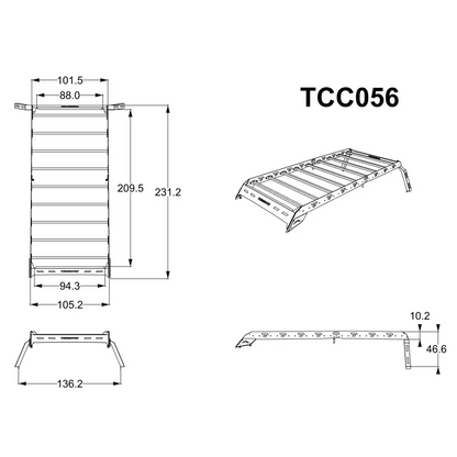 Canastilla Portaequipaje RAM 700 Doble Cabina 2020-2024 - CANASTILLAS