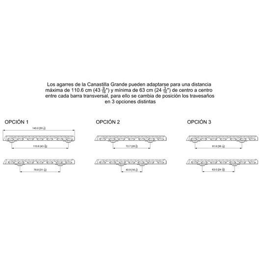 Canastilla Portaequipaje Universal SUV Grande - Terratek Auto Accesorios