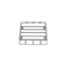 Canastilla Portaequipaje Universal Tubular 100x121x13cms  1 Seccion - Terratek Auto Accesorios