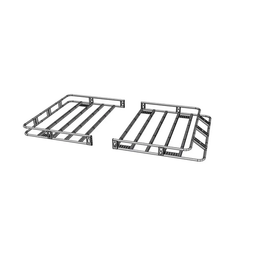 Canastilla Portaequipaje Universal Tubular 190x121x13cms  2 Secciones - Terratek Auto Accesorios