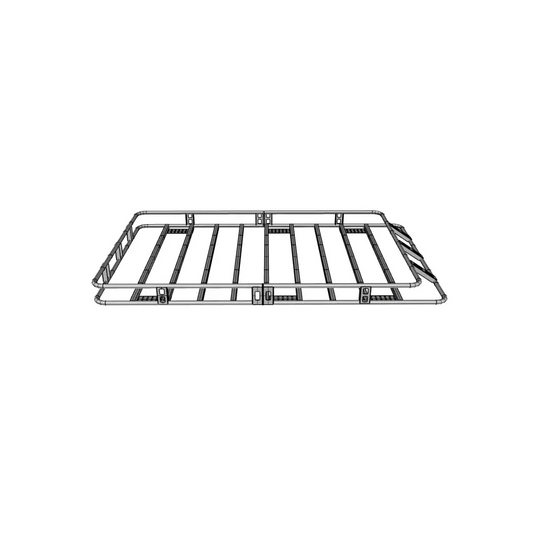 Canastilla Portaequipaje Universal Tubular 190x130x13cms  2 Secciones - Terratek Auto Accesorios