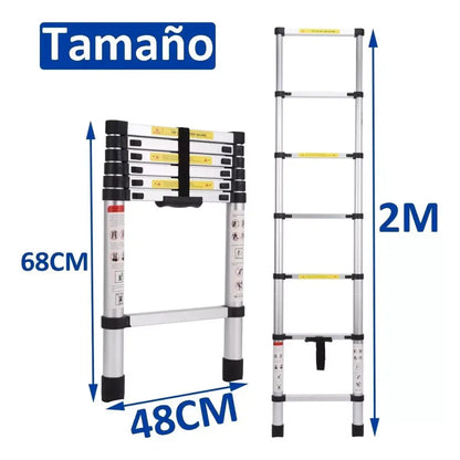 Escalera Aluminio Colapsable - Terratek Auto Accesorios